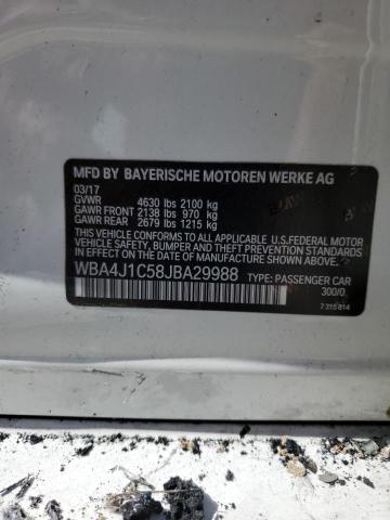 Photo 10 from auction – 2018 BMW 430I GRAN with VIN WBA4J1C58JBA29988