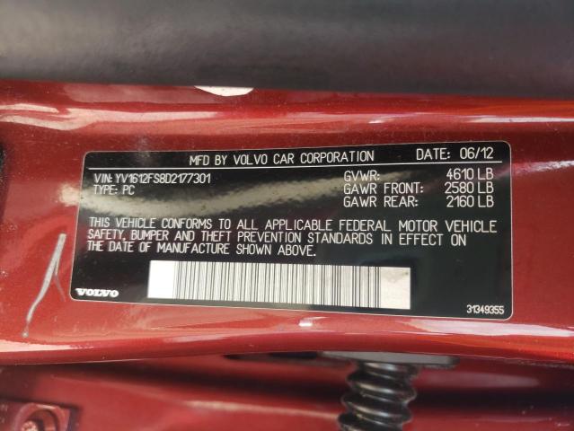 Photo 10 from auction – 2013 VOLVO S60 T5 with VIN YV1612FS8D2177301