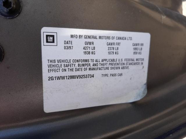 Photo 10 from auction – 1997 CHEVROLET MONTE CARL with VIN 2G1WW12M8V9253734