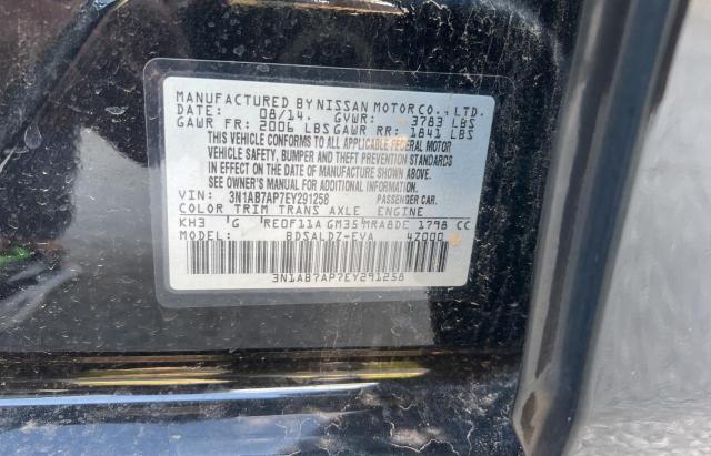 Photo 10 from auction – 2014 NISSAN SENTRA S with VIN 3N1AB7AP7EY291258