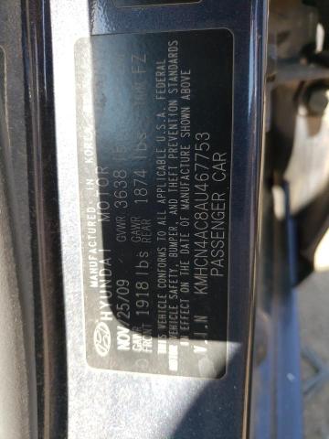 Photo 10 from auction – 2010 HYUNDAI ACCENT GLS with VIN KMHCN4AC8AU467753