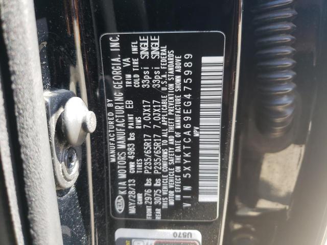 Photo 10 from auction – 2014 KIA SORENTO LX with VIN 5XYKTCA69EG475989