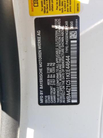 Photo 10 from auction – 2019 BMW 430I with VIN WBA4Z1C51KEE44644