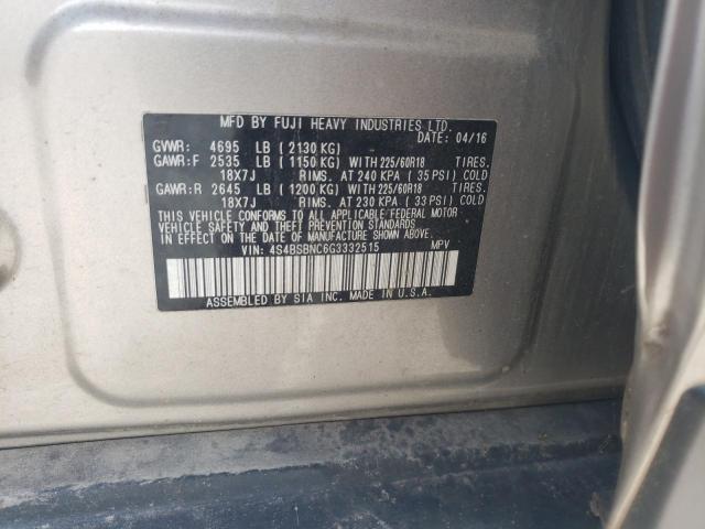 Photo 10 from auction – 2016 SUBARU OUTBACK 2. with VIN 4S4BSBNC6G3332515