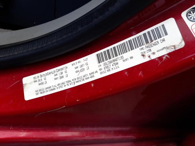 Photo 10 from auction – 2008 DODGE AVENGER SX with VIN 1B3LC56K08N671193