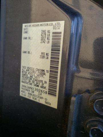 Zdjęcie 10 z aukcji – 2012 NISSAN ALTIMA BAS z VIN 1N4AL2AP6CC202658