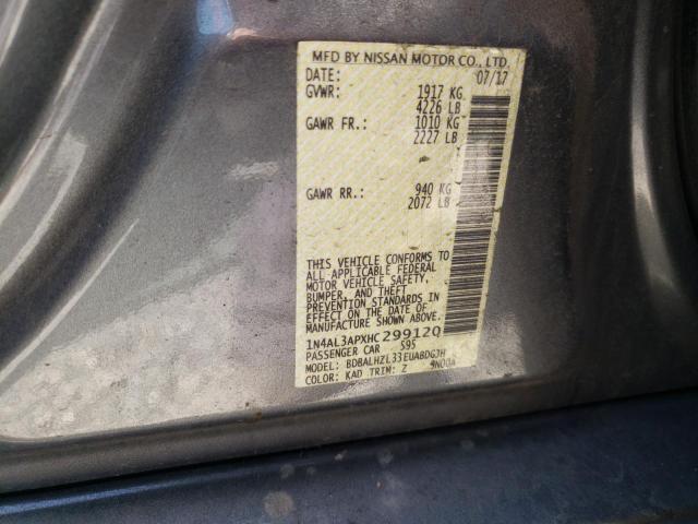 Photo 10 from auction – 2017 NISSAN ALTIMA 2.5 with VIN 1N4AL3APXHC299120