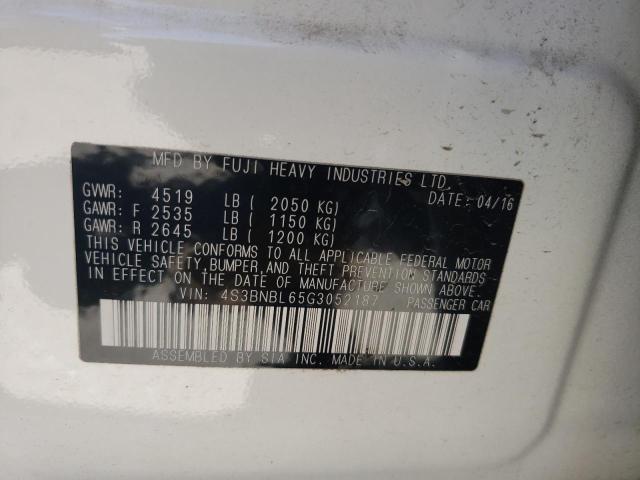 Photo 10 from auction – 2016 SUBARU LEGACY 2.5 with VIN 4S3BNBL65G3052187