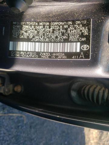 Photo 10 from auction – 2012 TOYOTA PRIUS with VIN JTDKN3DU8C1610316