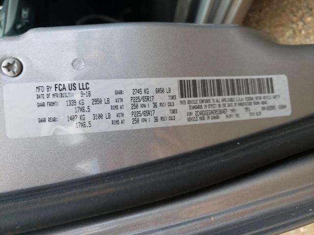 Photo 10 from auction – 2019 DODGE GRAND CARA with VIN 2C4RDGEG4KR536467