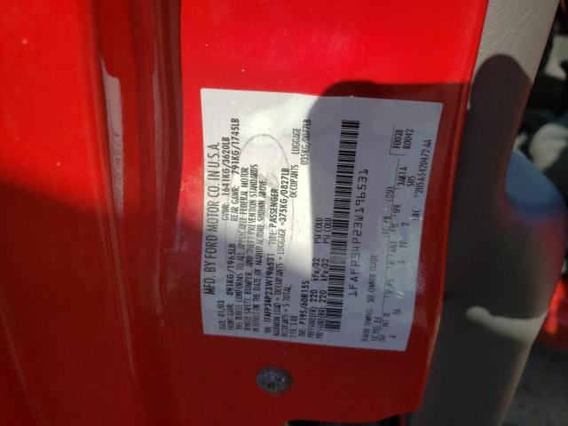Photo 10 from auction – 2003 FORD FOCUS SE with VIN 1FAFP34P23W196531