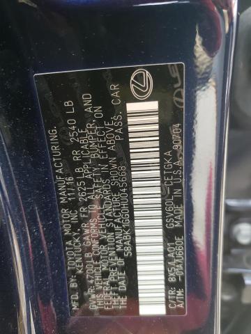 Photo 10 from auction – 2017 LEXUS ES 350 with VIN 58ABK1GG0HU045668