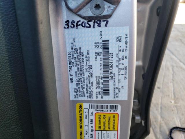 Photo 10 from auction – 2016 FORD FUSION with VIN 1FA6P0H7XG5111262