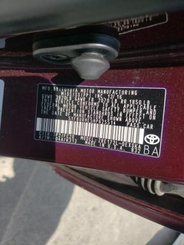 Photo 10 from auction – 2017 TOYOTA COROLLA L with VIN 5YFBURHE5HP625514