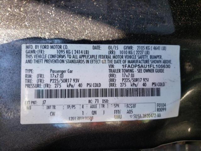 Photo 10 from auction – 2015 FORD C-MAX SE with VIN 1FADP5AU1FL106630