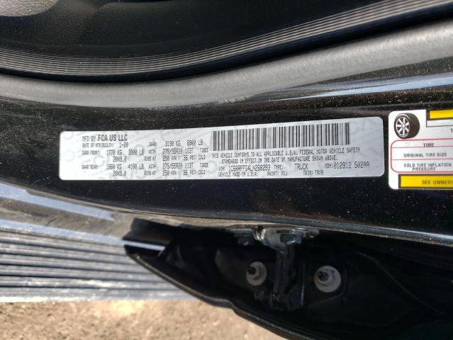Photo 10 from auction – 2020 RAM 1500 BIG H with VIN 1C6RRFFG4LN268293