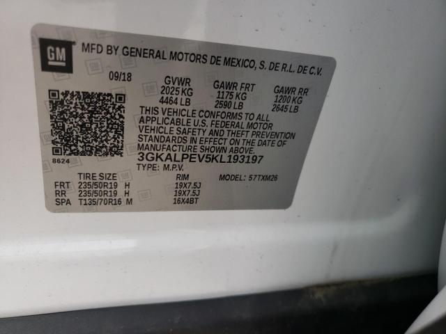 Photo 10 from auction – 2019 GMC TERRAIN SL with VIN 3GKALPEV5KL193197