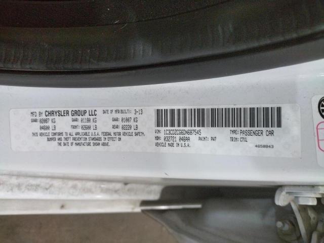 Photo 10 from auction – 2013 DODGE AVENGER SX with VIN 1C3CDZCG6DN687545
