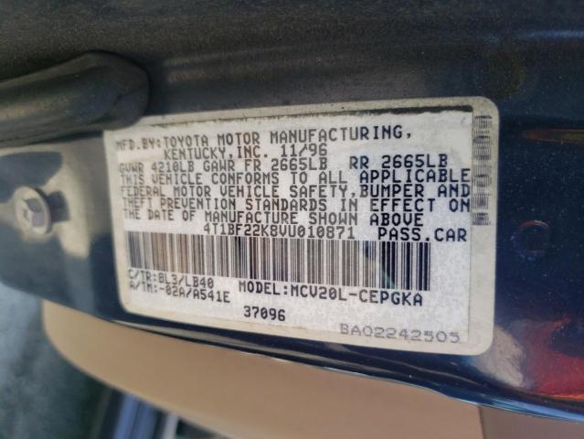 Photo 10 from auction – 1997 TOYOTA CAMRY CE with VIN 4T1BF22K8VU010871