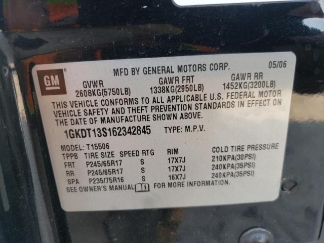 Photo 10 from auction – 2006 GMC ENVOY with VIN 1GKDT13S162342845