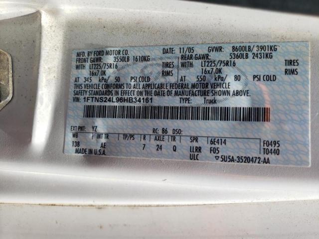 Photo 10 from auction – 2006 FORD ECONOLINE with VIN 1FTNS24L96HB34161