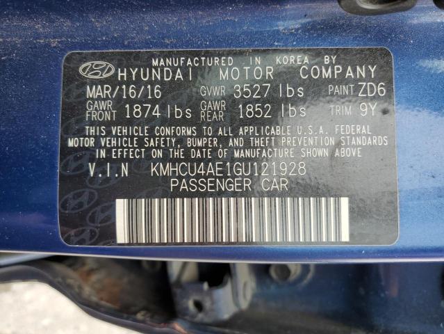 Photo 10 from auction – 2016 HYUNDAI ACCENT SE with VIN KMHCU4AE1GU121928