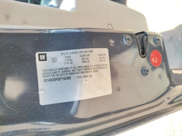 Photo 10 from auction – 2008 CHEVROLET COBALT LS with VIN 1G1AK58F087192455