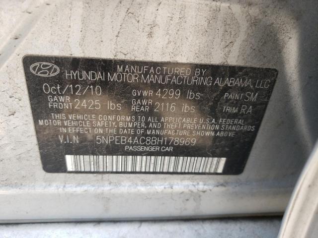 Photo 10 from auction – 2011 HYUNDAI SONATA GLS with VIN 5NPEB4AC8BH178969