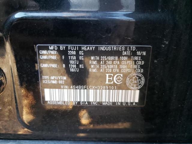 Photo 10 from auction – 2017 SUBARU OUTBACK 3. with VIN 4S4BSFLCXH3289101