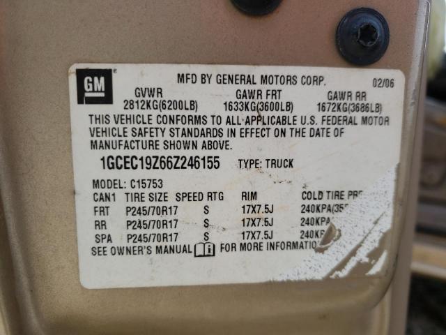 Photo 10 from auction – 2006 CHEVROLET SILVERADO with VIN 1GCEC19Z66Z246155