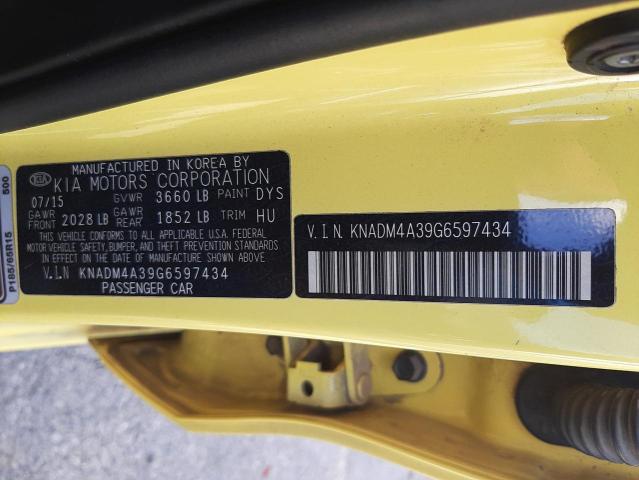 Photo 10 from auction – 2016 KIA RIO LX with VIN KNADM4A39G6597434