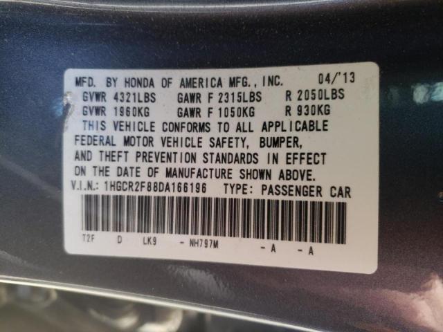 Photo 10 from auction – 2013 HONDA ACCORD EXL with VIN 1HGCR2F88DA166196
