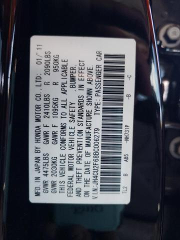 Photo 10 from auction – 2011 ACURA TSX with VIN JH4CU2F68BC006279
