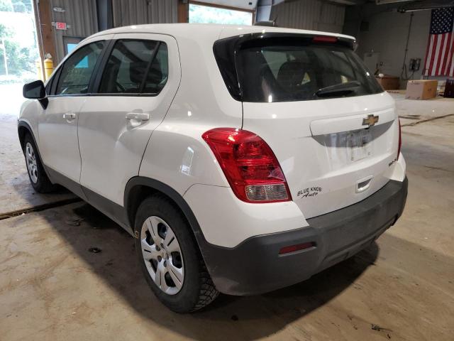 Photo 3 from auction – 2016 CHEVROLET TRAX LS with VIN 3GNCJKSB8GL234914