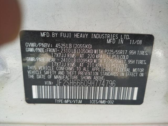 Photo 10 from auction – 2009 SUBARU FORESTER 2 with VIN JF2SH66609H774796
