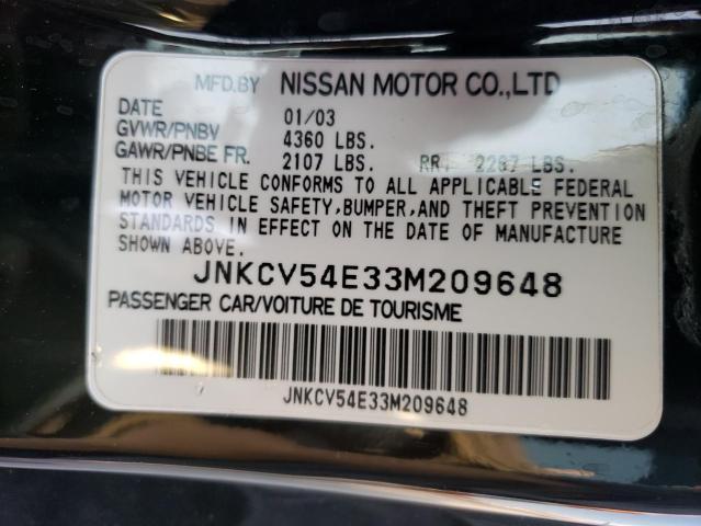 Photo 10 from auction – 2003 INFINITI G35 with VIN JNKCV54E33M209648