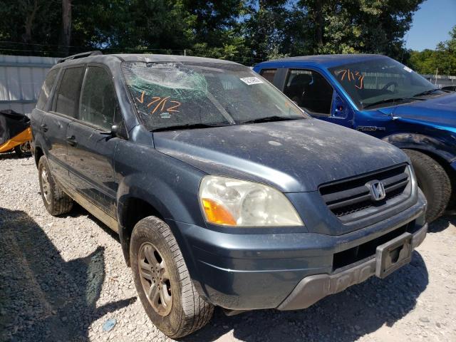 HONDA PILOT EX 2005 with VIN 2HKYF18485H534470 - Photo from auction