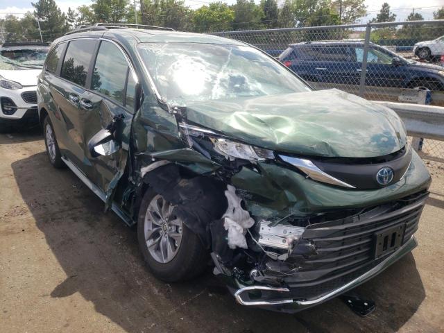 TOYOTA SIENNA XLE 2021 with VIN 5TDYSKFC6MS034537 - Photo from auction