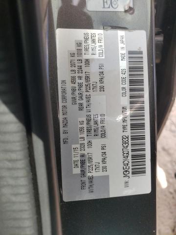 Photo 10 from auction – 2016 MAZDA CX-5 TOURI with VIN JM3KE4CY4G0743832