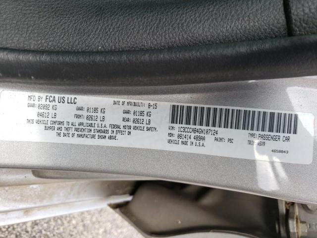 Photo 10 from auction – 2016 CHRYSLER 200 LIMITE with VIN 1C3CCCAB4GN107124