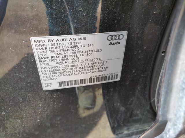 Photo 10 from auction – 2011 AUDI Q7 PREMIUM with VIN WA1LMAFE7BD000111