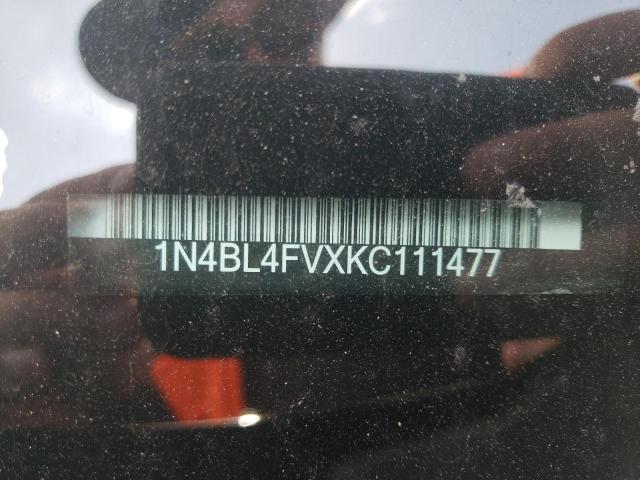 Photo 10 from auction – 2019 NISSAN ALTIMA PLA with VIN 1N4BL4FVXKC111477