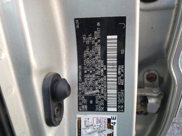 Photo 10 from auction – 2004 TOYOTA HIGHLANDER with VIN JTEGD21A740101494