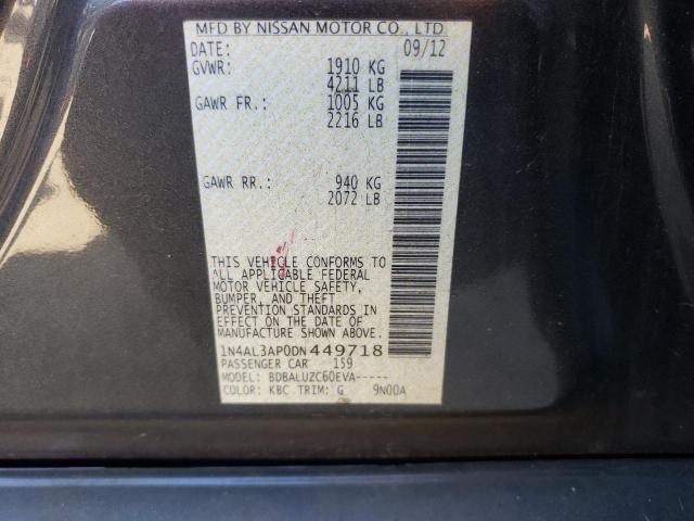 Photo 10 from auction – 2013 NISSAN ALTIMA 2.5 with VIN 1N4AL3AP0DN449718