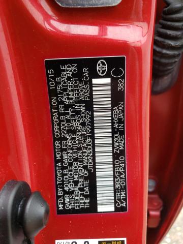 Photo 10 from auction – 2015 TOYOTA PRIUS with VIN JTDKN3DU3F1997992