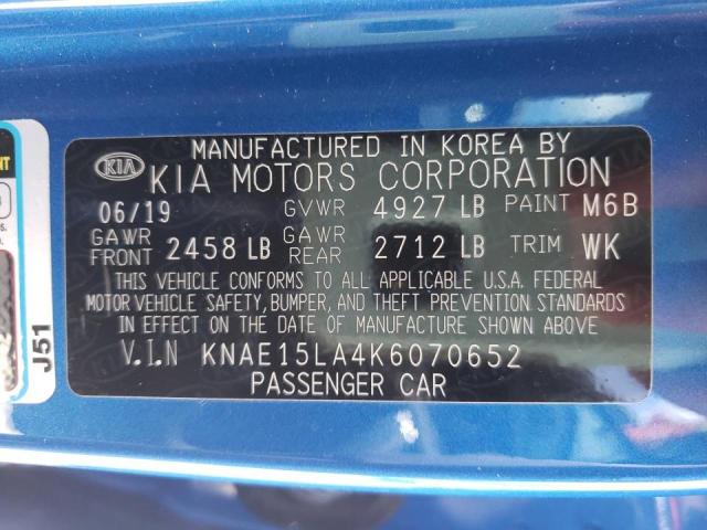 Photo 10 from auction – 2019 KIA STINGER with VIN KNAE15LA4K6070652