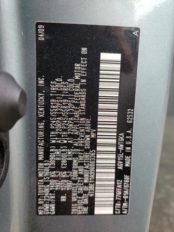 Photo 10 from auction – 2009 TOYOTA VENZA with VIN 4T3BE11A99U003365