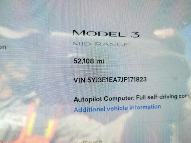 Photo 8 from auction – 2018 TESLA MODEL 3 with VIN 5YJ3E1EA7JF171823