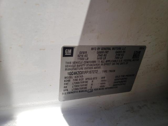 Photo 10 from auction – 2015 CHEVROLET SILVERADO with VIN 1GC4KZC81FF187272