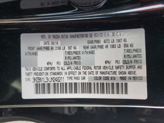 Photo 10 from auction – 2018 MAZDA 3 TOURING with VIN 3MZBN1L3XJM248211
